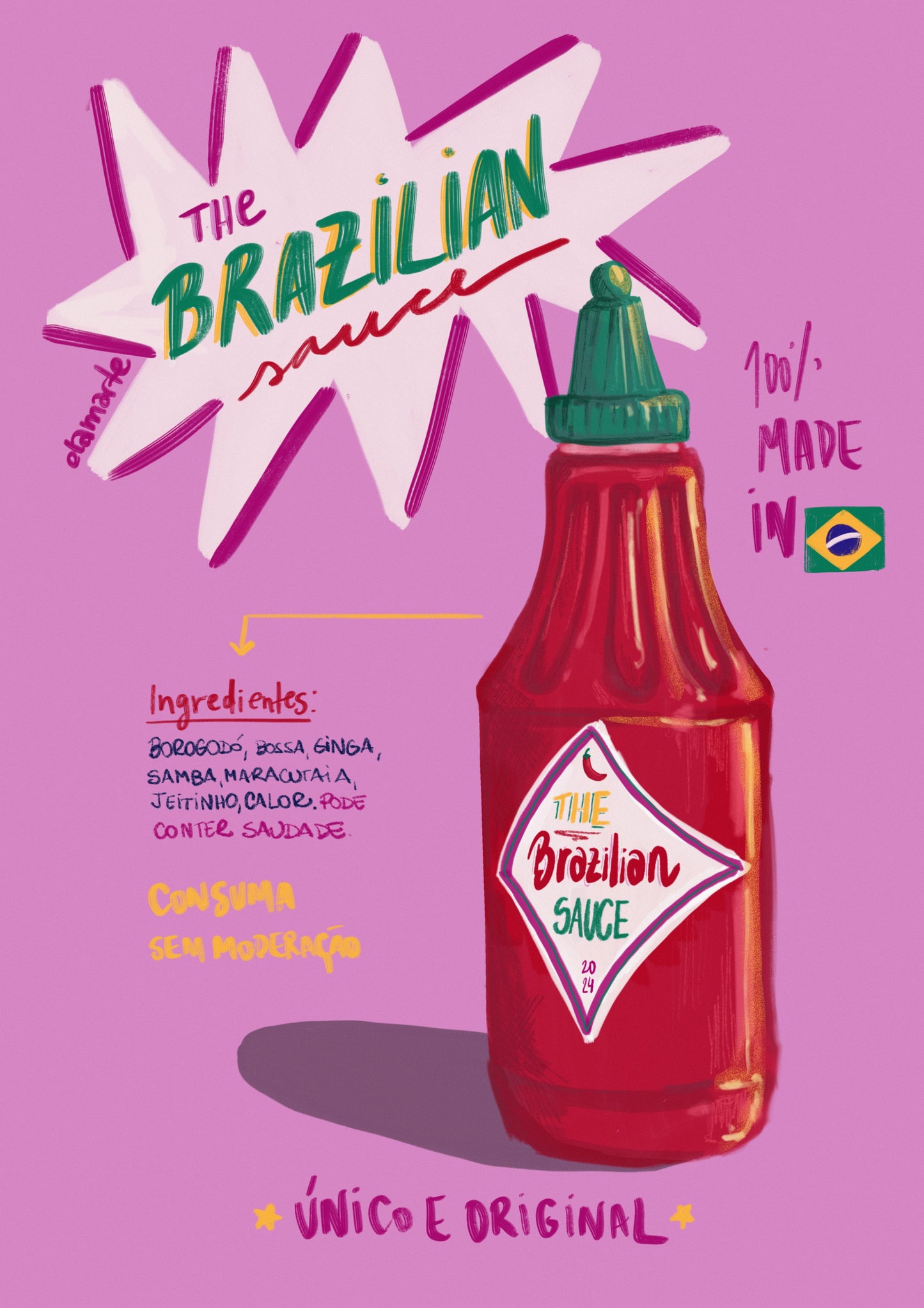 Quadro THE BRAZILIAN SAUCE por Ela Marte