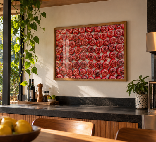 Quadro Romãs de Tel Aviv em Shuk HaCarmel por Larissa Heitmann