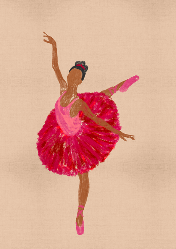 Quadro Doce Bailarina por Mário Soares