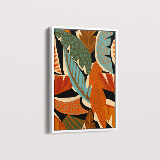 Quadro Folhas Abstratas por Mário Soares