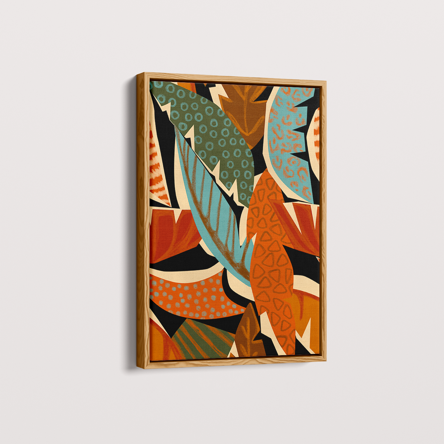 Quadro Folhas Abstratas por Mário Soares