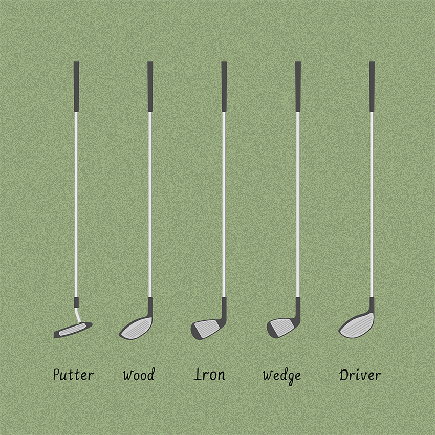 Quadro Tacos de Golfe - Golf Clubs I