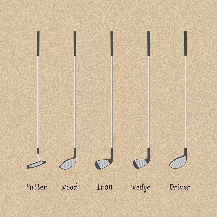 Quadro Tacos de Golfe - Golf Clubs II
