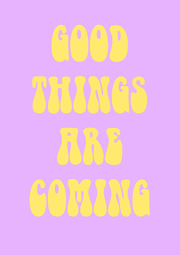 Quadro Good Things are Coming por Thiago Villas Boas