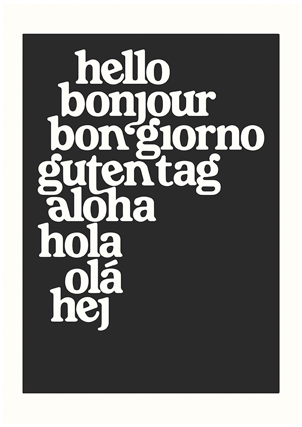 Quadro Hello por Thiago Villas Boas