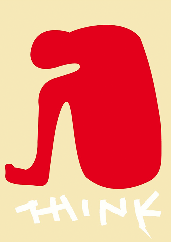 Quadro Think por Heloisa Camargo
