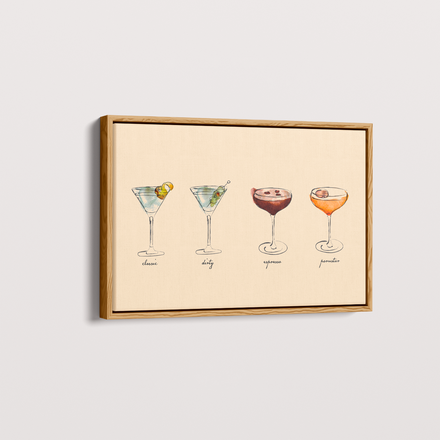 Quadro tipos de Martini