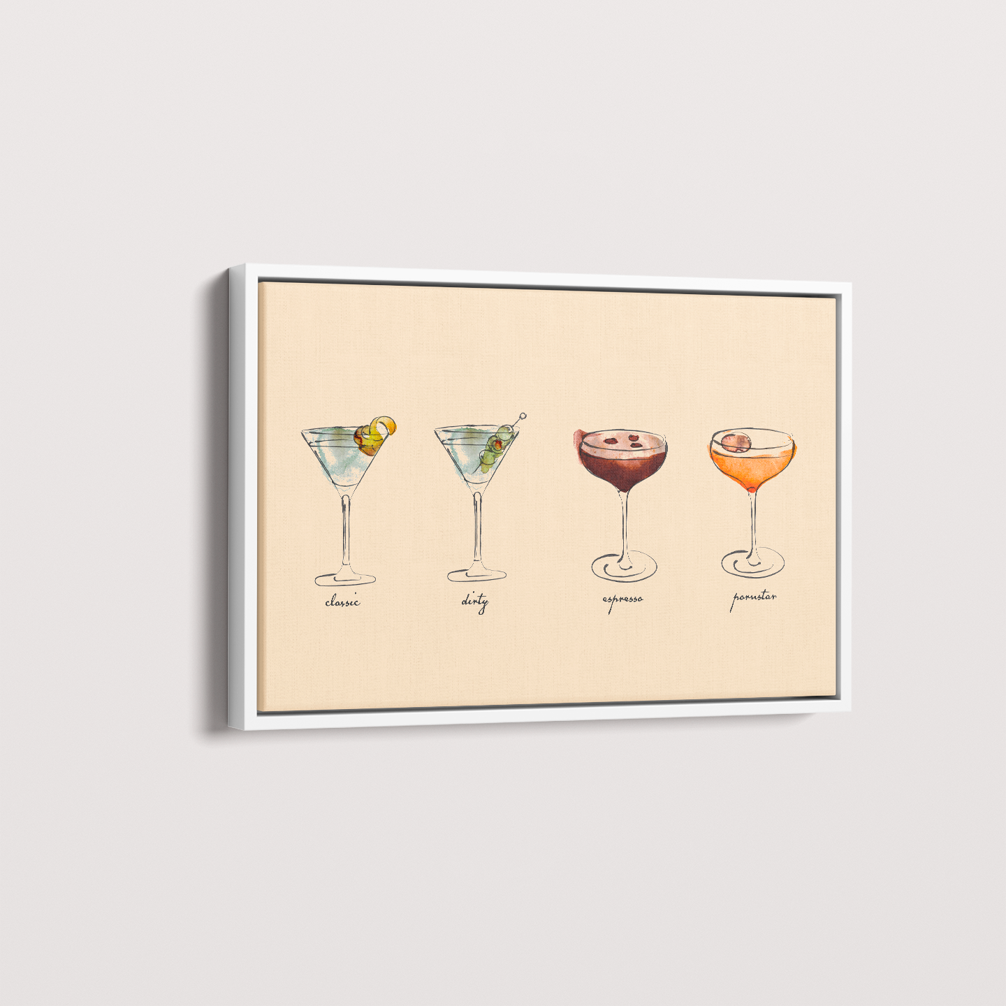 Quadro tipos de Martini