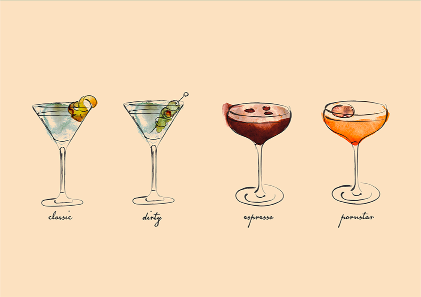 Quadro tipos de Martini