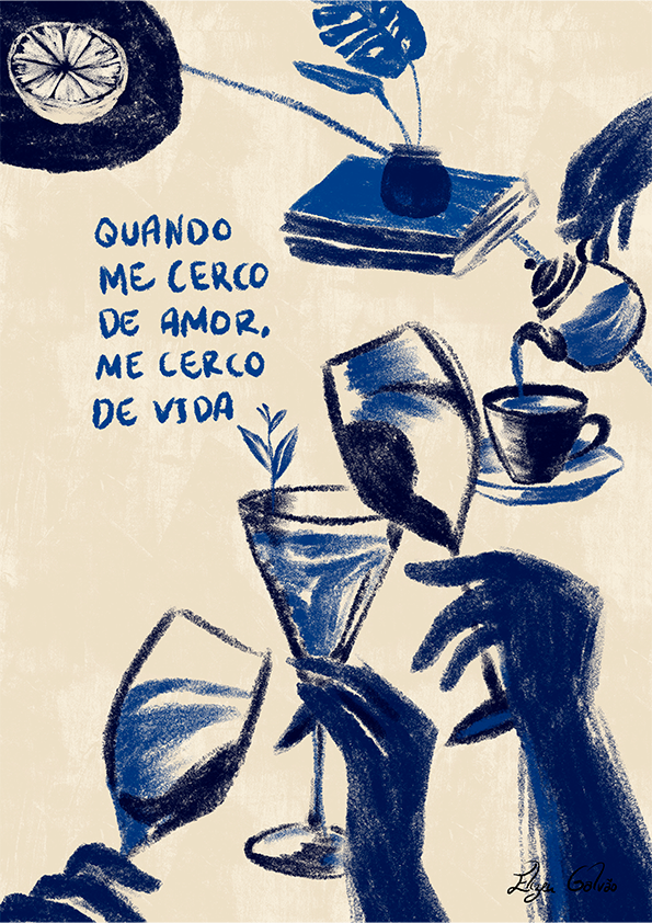 Quadro Me cerco de amor por Elizeu Galvão