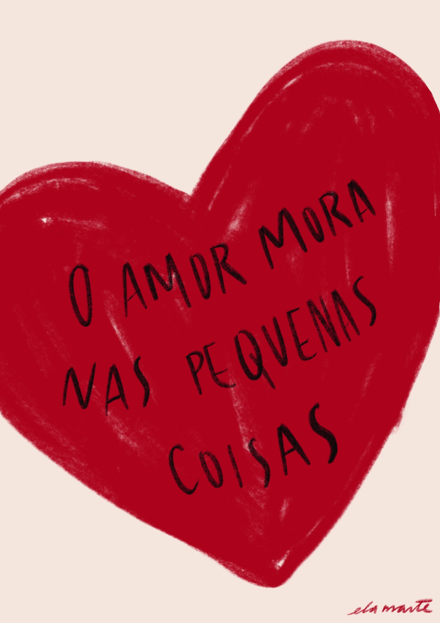 Quadro o Amor por Ela Marte