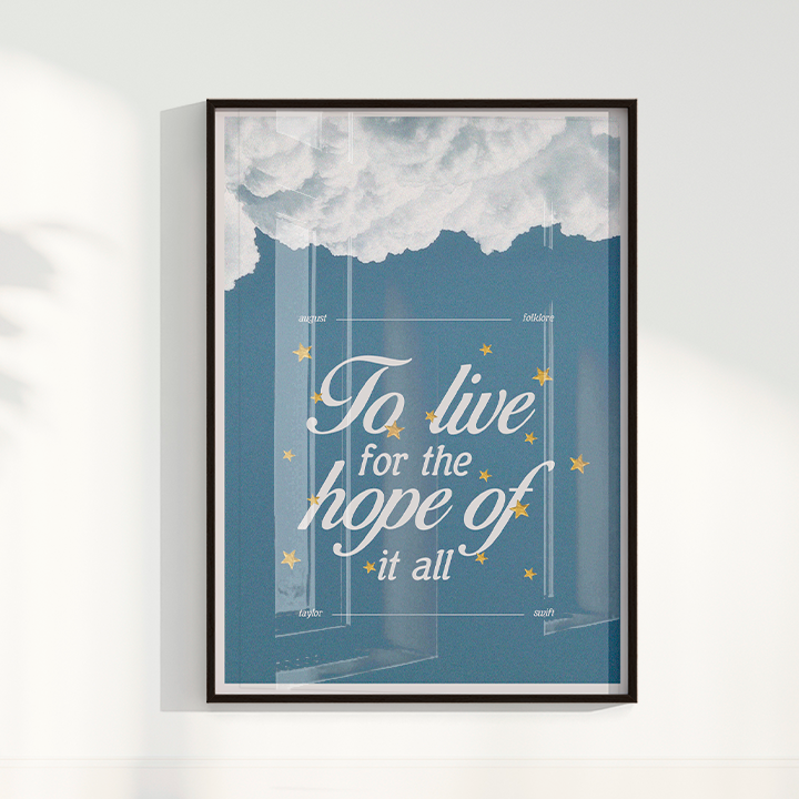 Quadro Livin ' for the hope por Larissa Lira