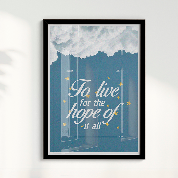 Quadro Livin ' for the hope por Larissa Lira