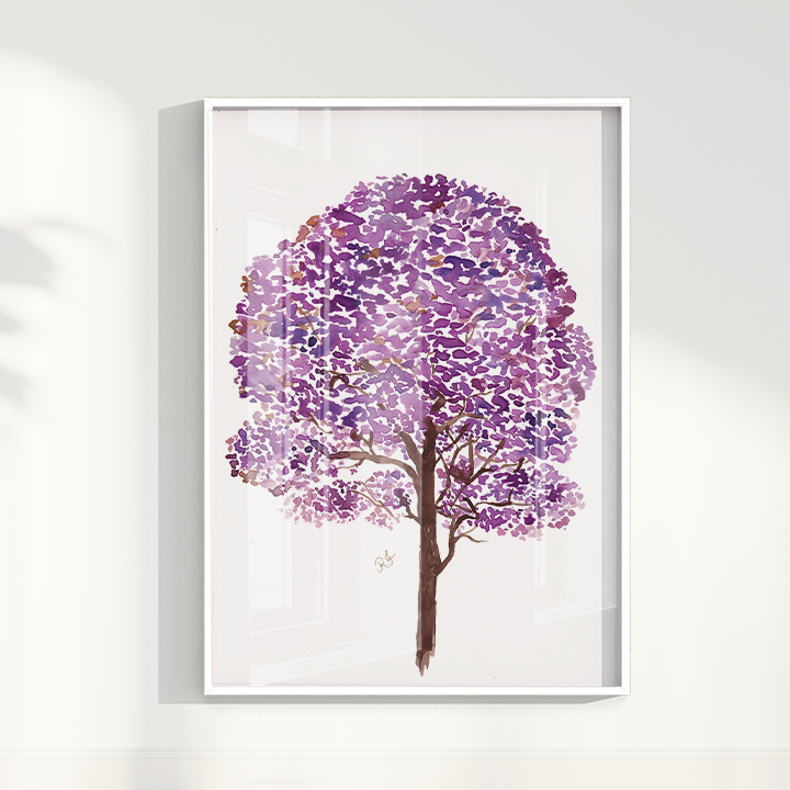 Quadro Ipê Roxo por Aquarelando