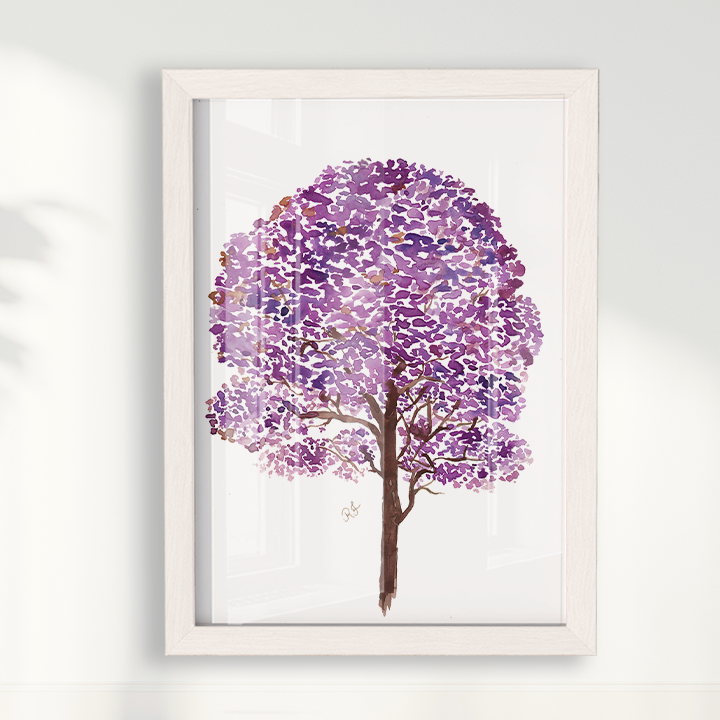 Quadro Ipê Roxo por Aquarelando