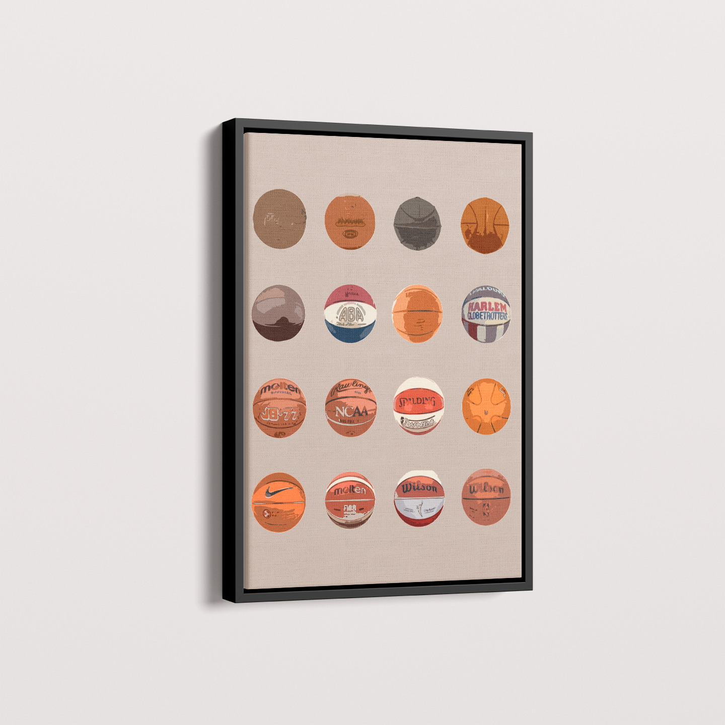 Quadro Bolas de Basquete