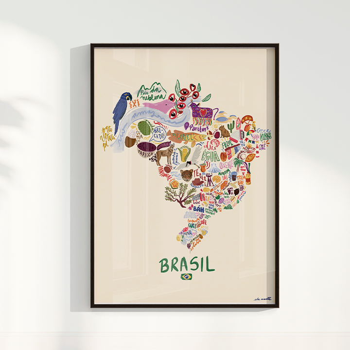 Quadro Brazil por Ela Marte