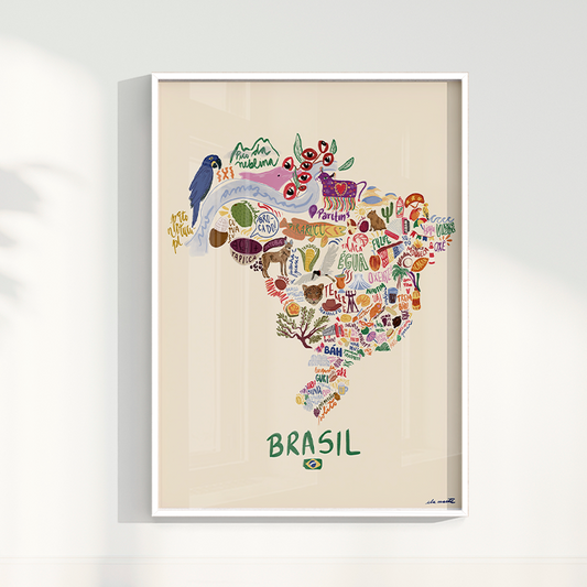 Quadro Brazil por Ela Marte