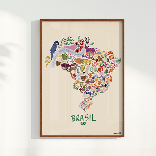 Quadro Brazil por Ela Marte