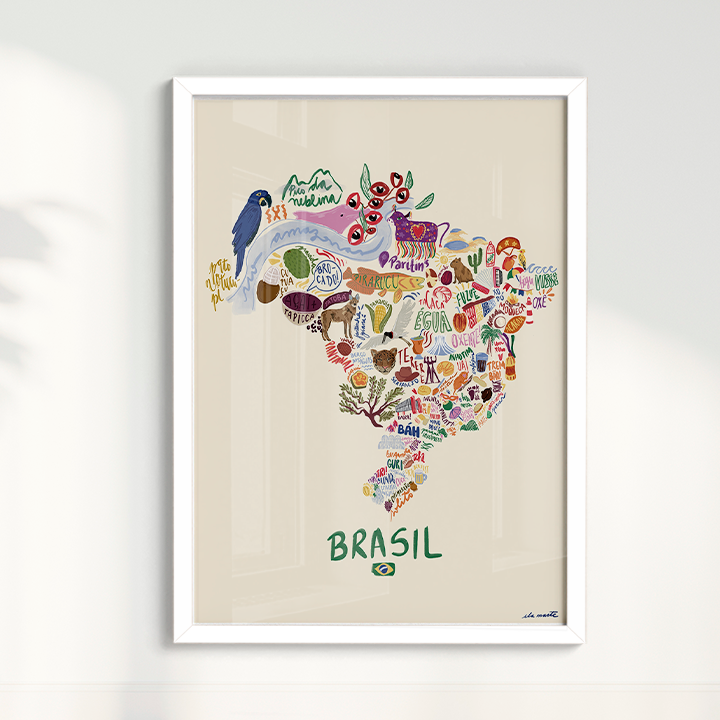 Quadro Brazil por Ela Marte