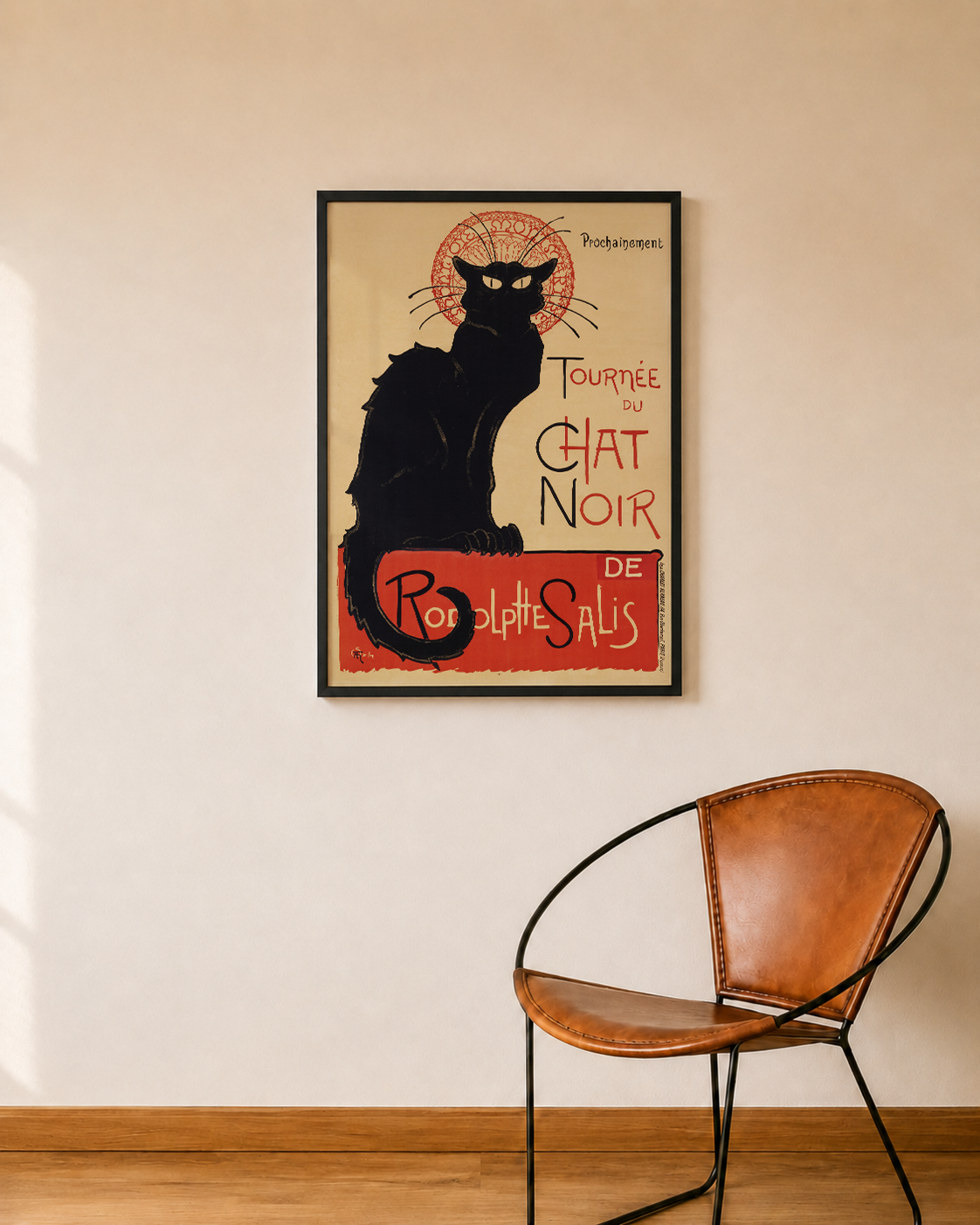 Quadro Chat Noir Vintage tamanho A1 - Pronta Entrega