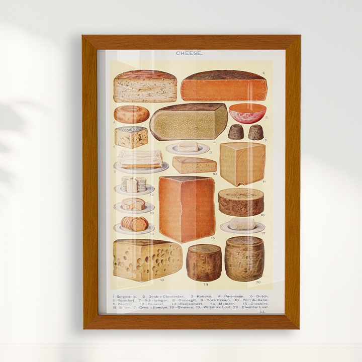 Cheese vintage poster