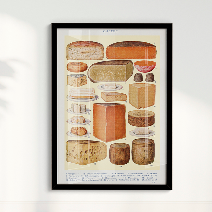 Cheese vintage poster