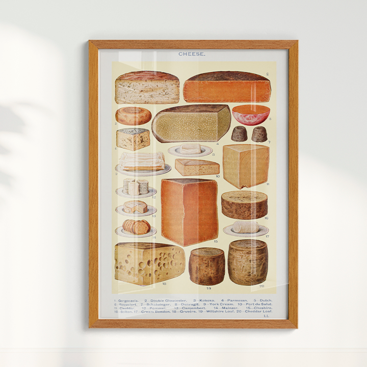 Cheese vintage poster