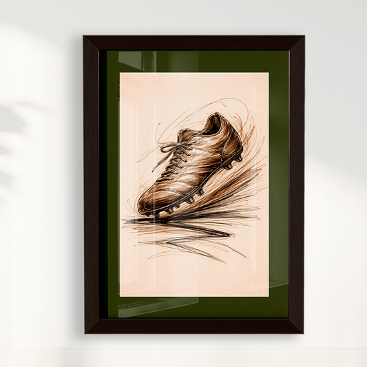 Quadro Chuteira de Futebol Artística