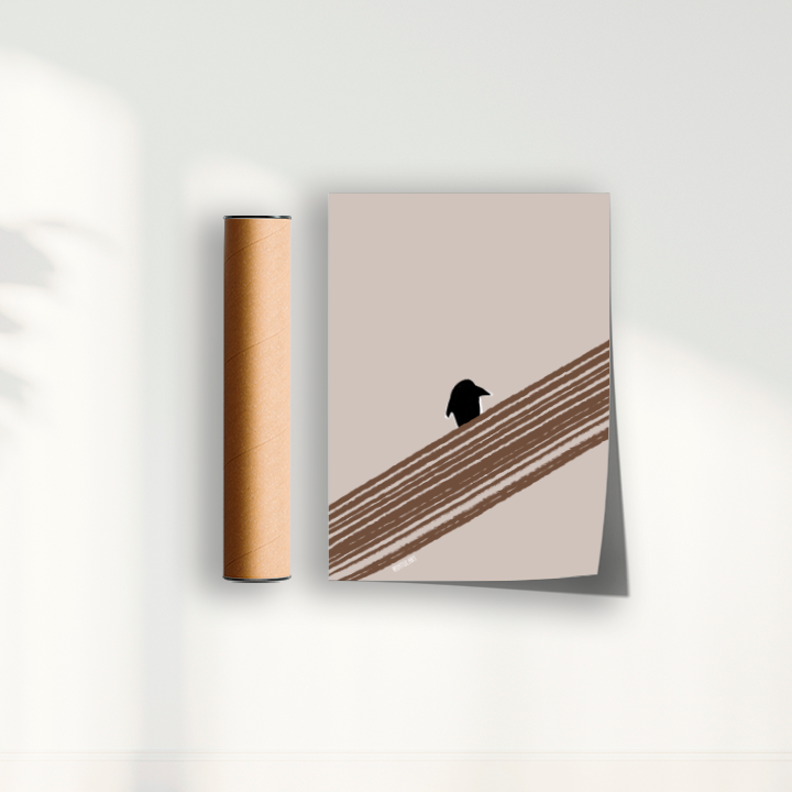 Quadro Penguin on the horizon por Intui.Art