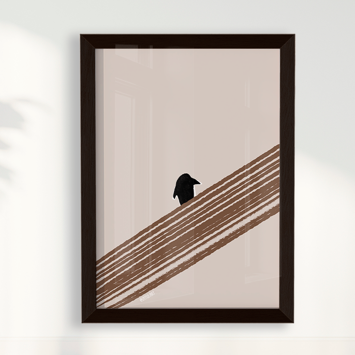 Quadro Penguin on the horizon por Intui.Art