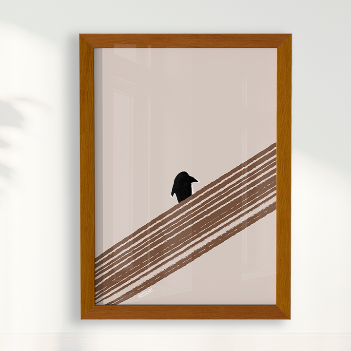 Quadro Penguin on the horizon por Intui.Art