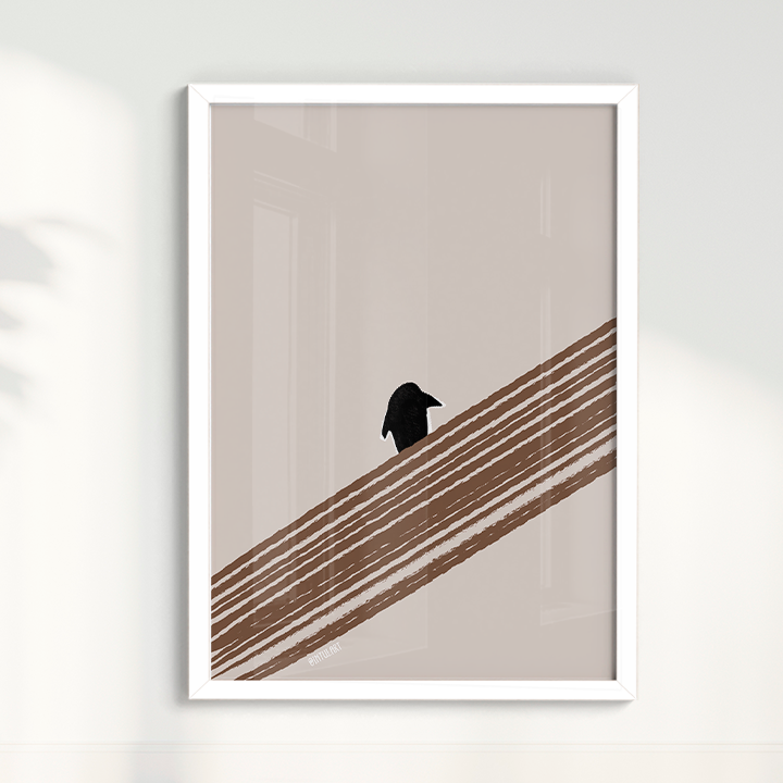 Quadro Penguin on the horizon por Intui.Art