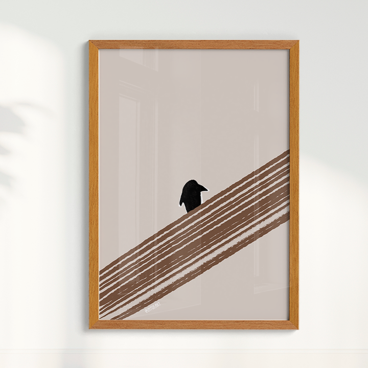Quadro Penguin on the horizon por Intui.Art