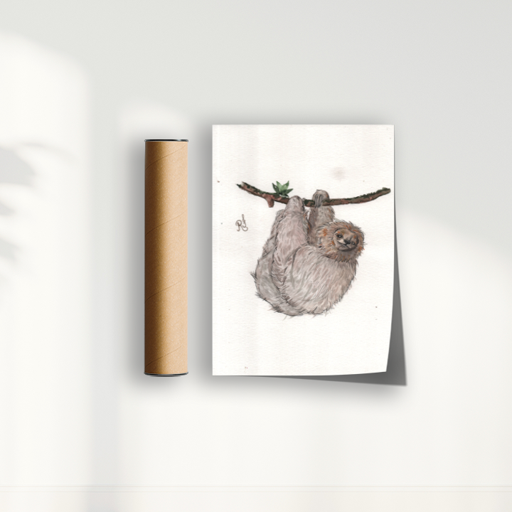 Quadro Bicho Preguiça por Rayana Karoline