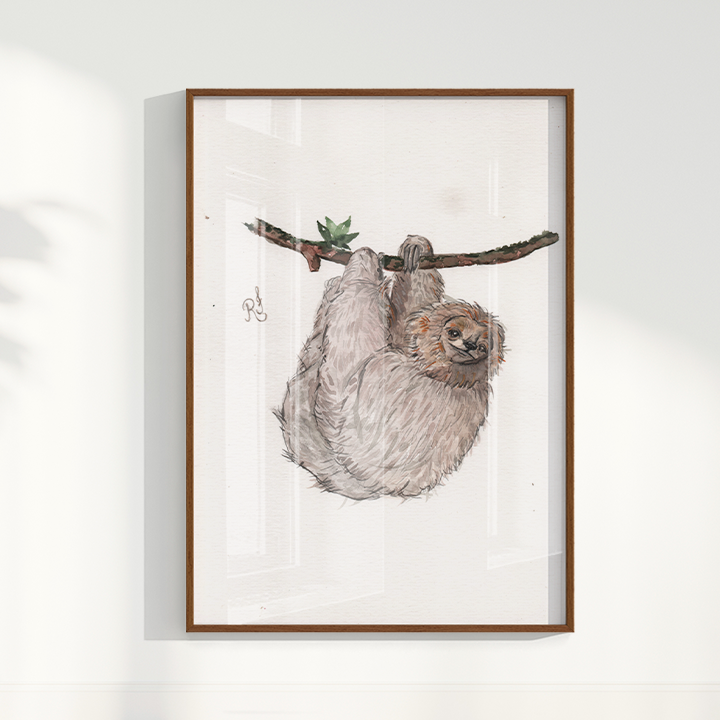 Quadro Bicho Preguiça por Rayana Karoline