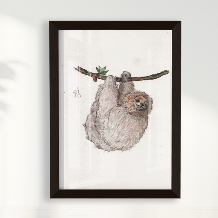 Quadro Bicho Preguiça por Rayana Karoline