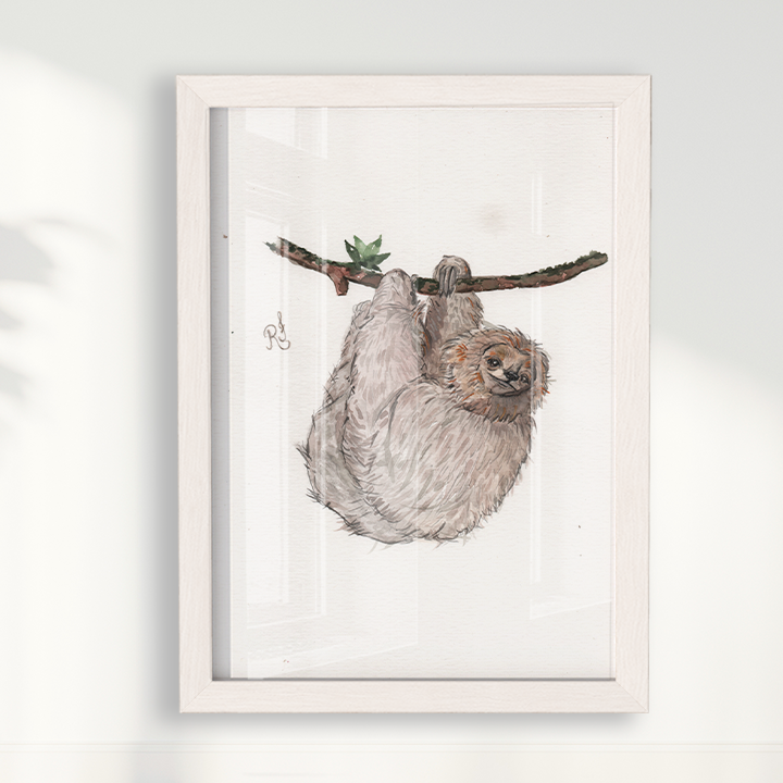 Quadro Bicho Preguiça por Rayana Karoline