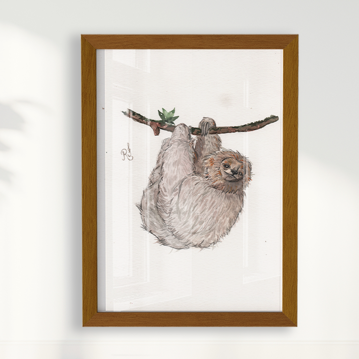 Quadro Bicho Preguiça por Rayana Karoline