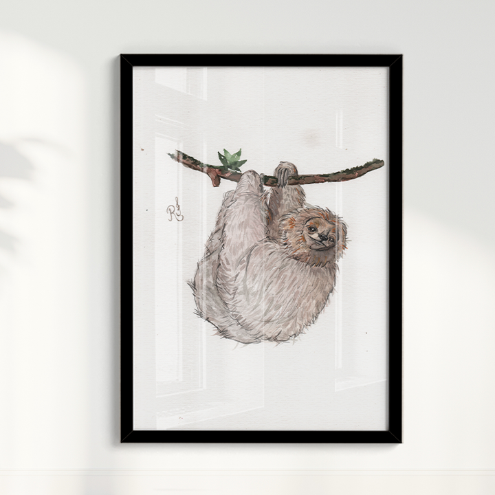 Quadro Bicho Preguiça por Rayana Karoline