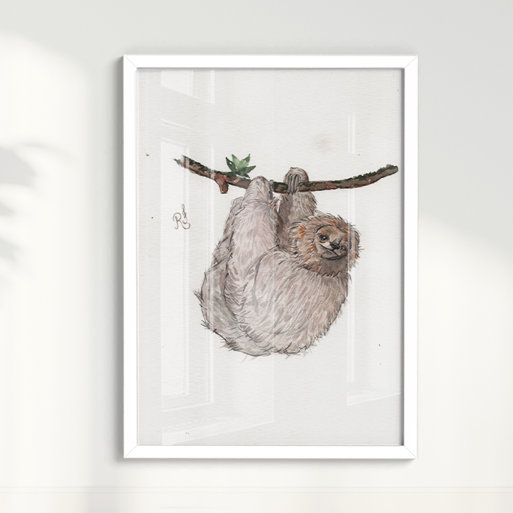 Quadro Bicho Preguiça por Rayana Karoline