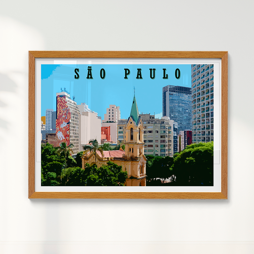 Quadro São Paulo por Angus Waddacor-McConill
