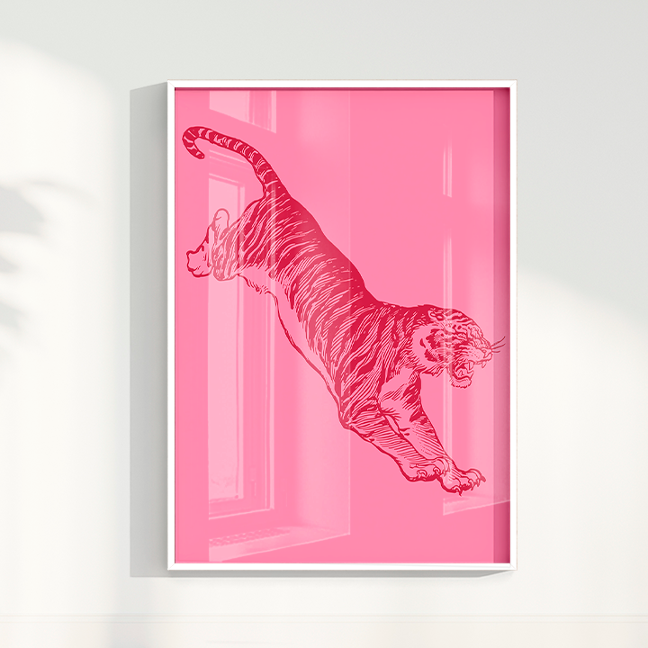 Quadro Tiger - Pink