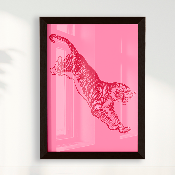 Quadro Tiger - Pink