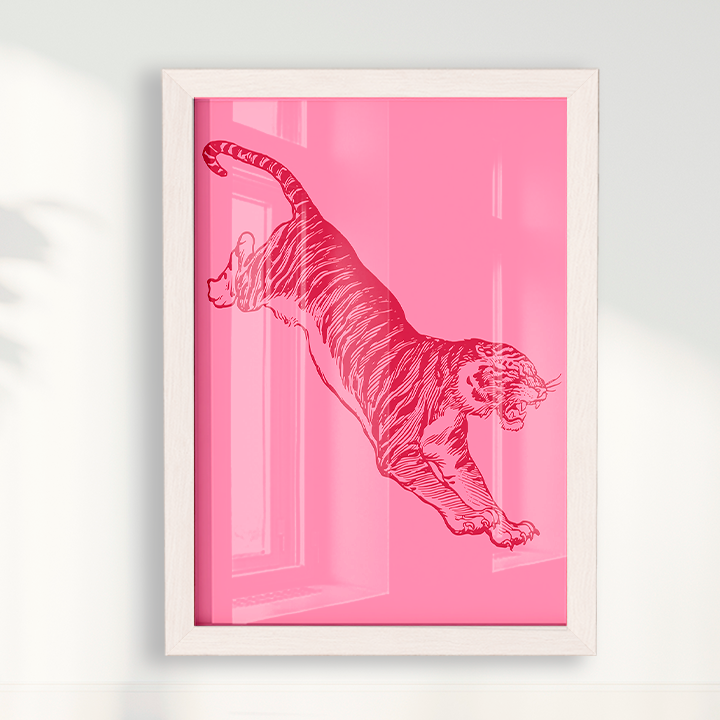 Quadro Tiger - Pink