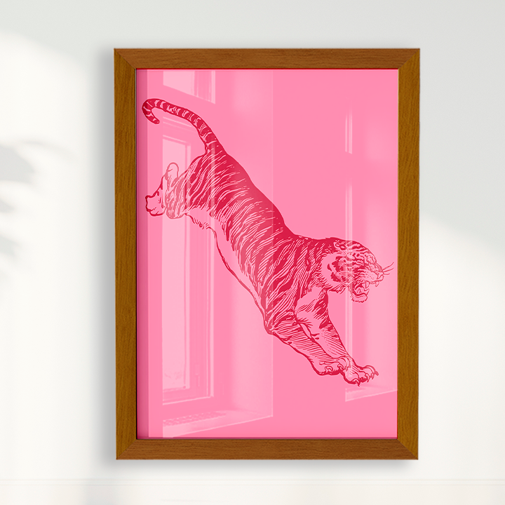 Quadro Tiger - Pink