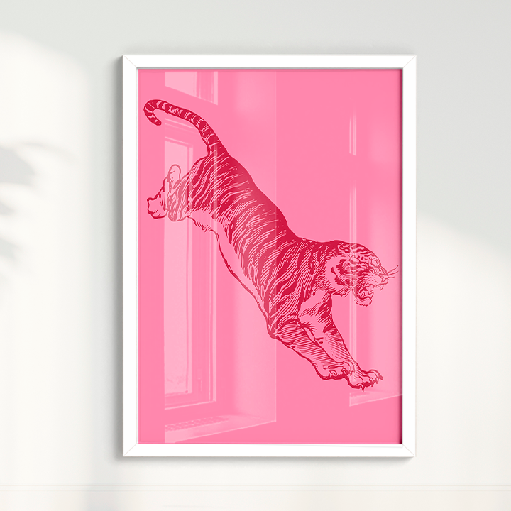 Quadro Tiger - Pink