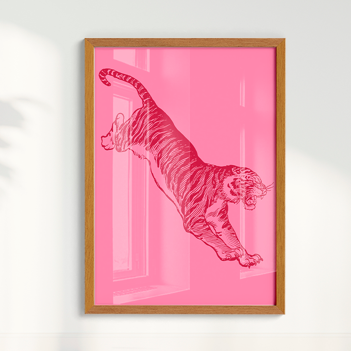 Quadro Tiger - Pink