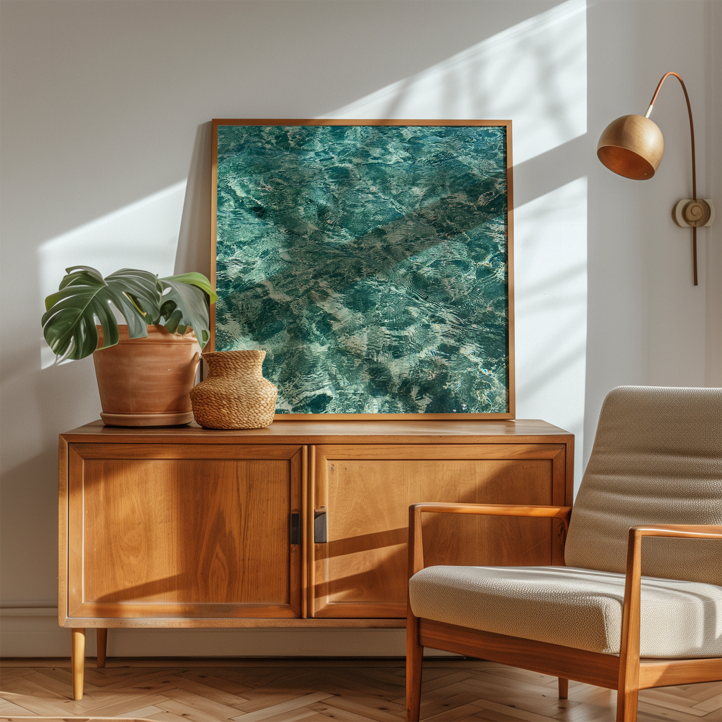 Quadro Mar Textura I por Larissa Heitmann
