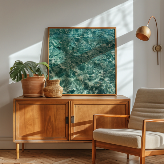Quadro Mar Textura I por Larissa Heitmann